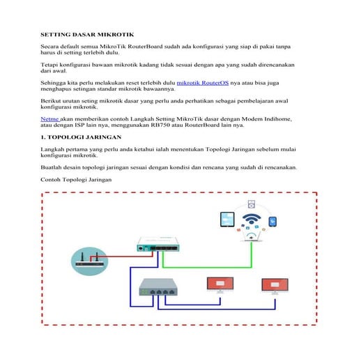 Setting Dasar Mikrotik