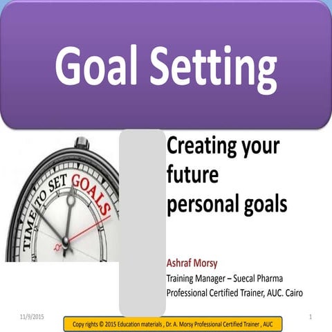 Setting goals