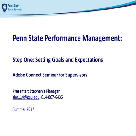 Settinggoalsandexpectationsforsupervisors Pptx