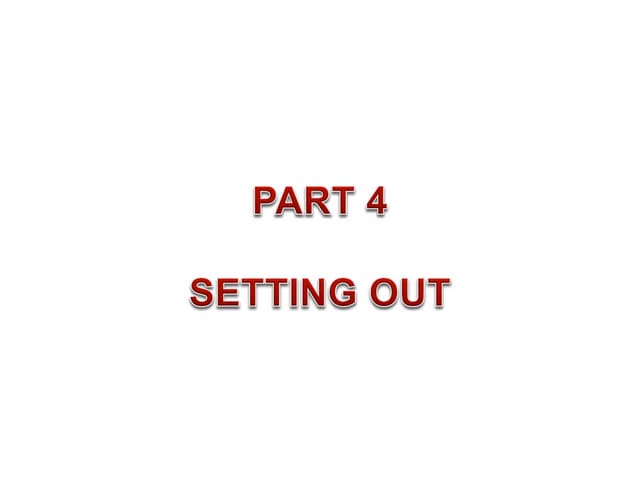 Setting out of Building | PDF