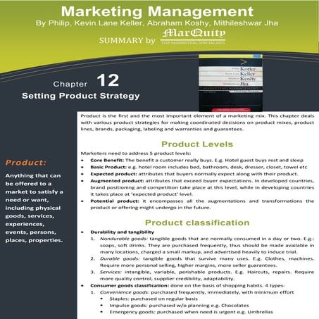 Setting product strategy   12