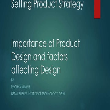 Setting product strategy 3