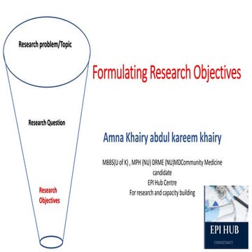 Setting research objectives
