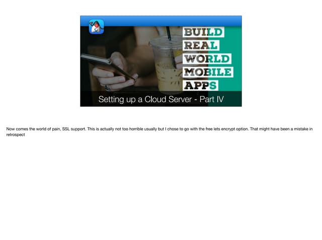 Setting Up a Cloud Server - Part 4 - Transcript.pdf