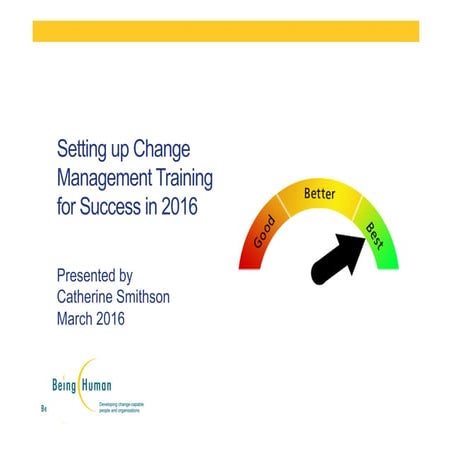 Setting up Change Management Training for Success in 2016 