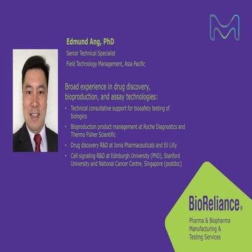 Setting up for successful lot release testing by Edmund Ang