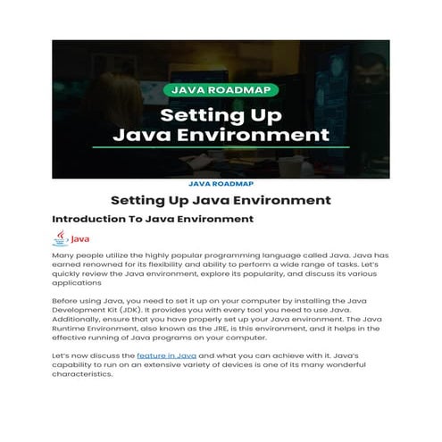 Setting Up Java Environment | PDF | PDF