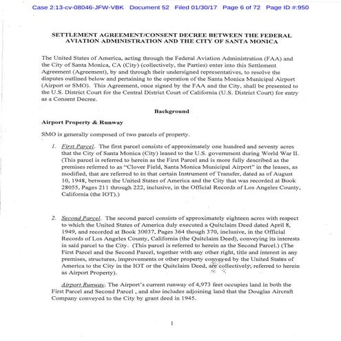 Settlement agreement