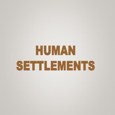 Settlements