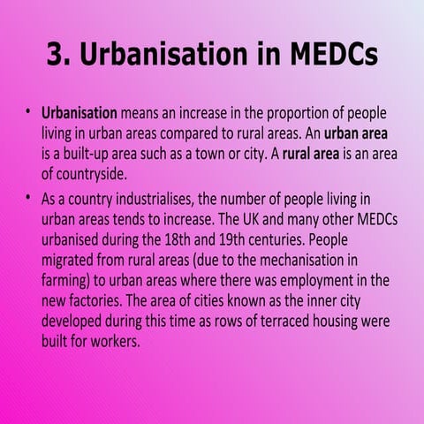 Problems of Urbanisation