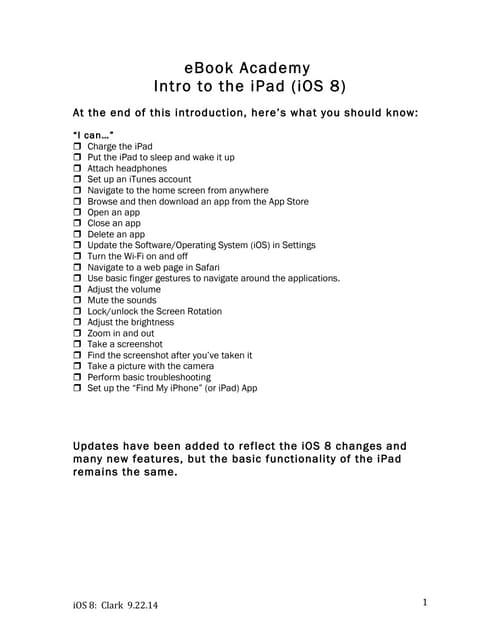 Ipad ios7-cheat-sheet | PDF