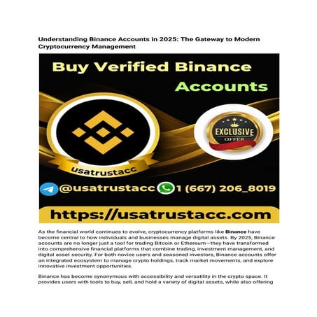 Set Up a Verified Binance Account for Safe and Fast Crypto Transactions.pdf