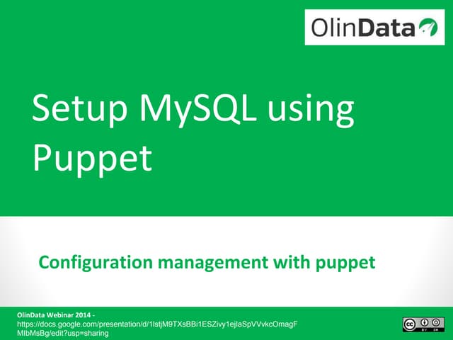 Webinar - Setup MySQL with Puppet