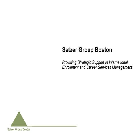 Setzer Group Boston About Us | PDF