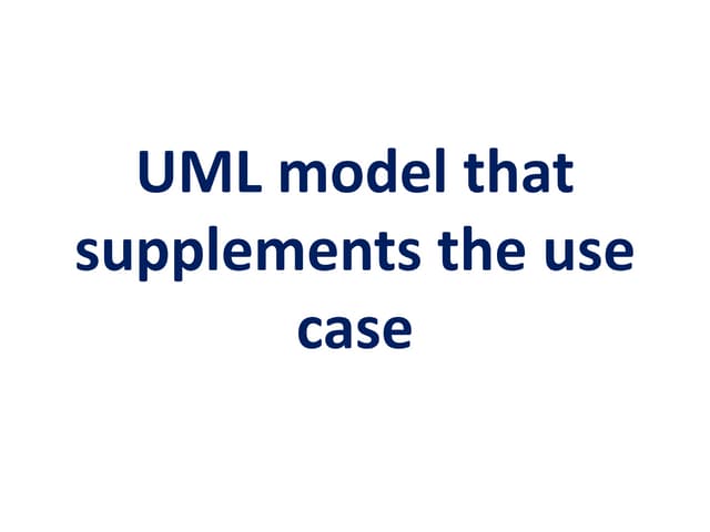 UML model 