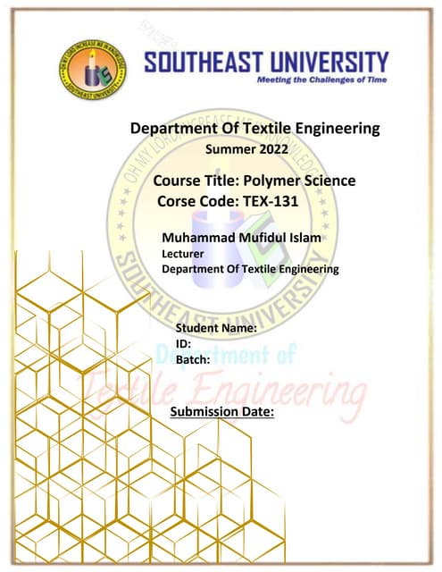 University assignment cover page | DOCX | Homework and Study | Education