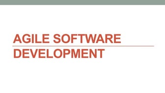 Agile Methodology - Software Engineering