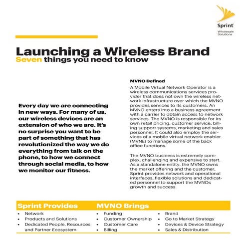 Seven Requirements of a Successful MVNO