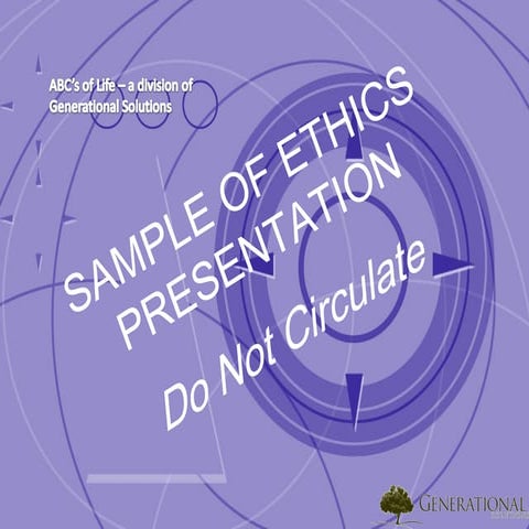 Seven Secrets Of Ethics