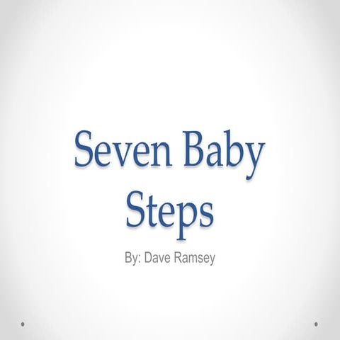 Dave Ramsey 7 Baby Steps
