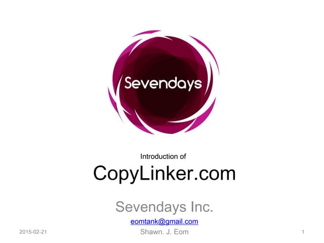 [Sevendays] CopyLinker.com IR 2015....