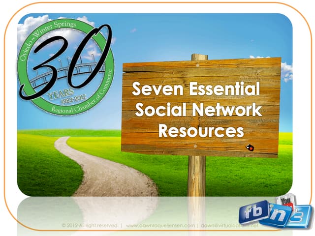 Seven Essential Social Networks by Dawn Jensen
