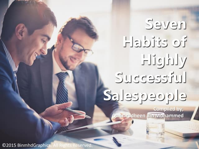 7 Habits of Highly Effective Salesp...