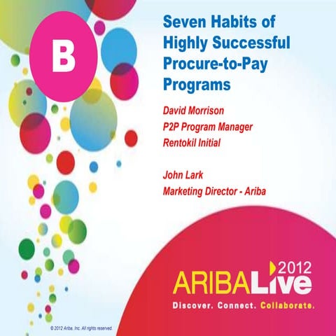 Seven Habits of Highly Successful Procure-to-pay Programs