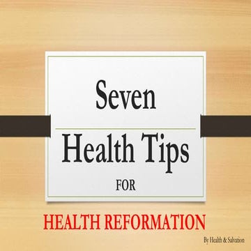 Seven health tips
