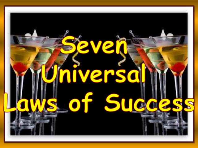 Seven laws of success