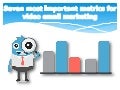 Seven most important metrics for video email marketing. 