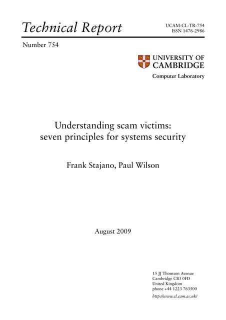Seven Principles For Systems Security
