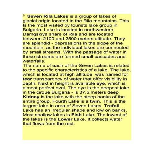 Seven rila lakes | DOC