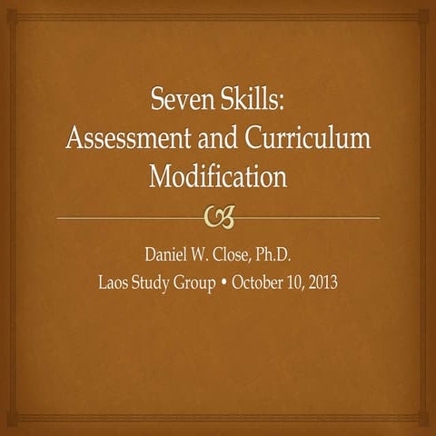 Seven Skills of Inclusive Educators