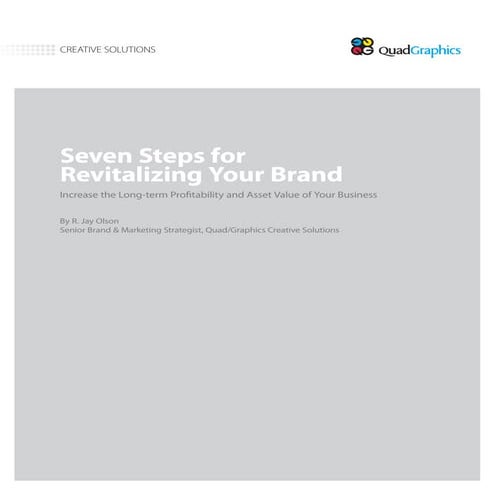 Seven Steps for Revitalizing Your Brand | PDF