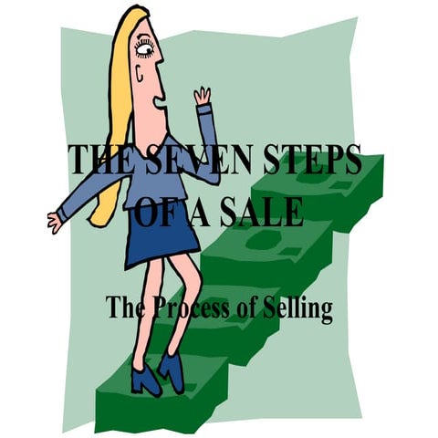 Seven steps  of a sale
