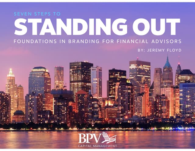 Foundations in Branding for Financial Advisors - Developing Unique Selling Proposition