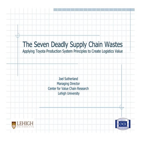 Seven Supply Chain Wastes