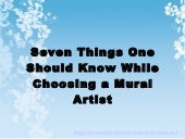 Seven things one should know while ...