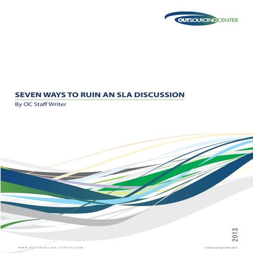 Seven ways to ruin an sla discussion