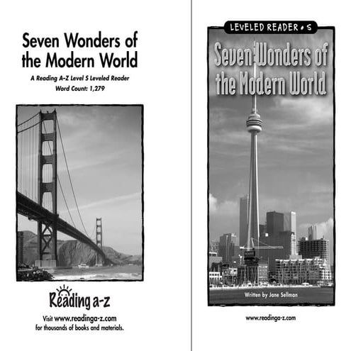 SEVEN WONDERS OF THE MODERN WORLD is informative reading | PDF