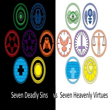 Seven Deadly Sins and Seven Heavenly Virtues