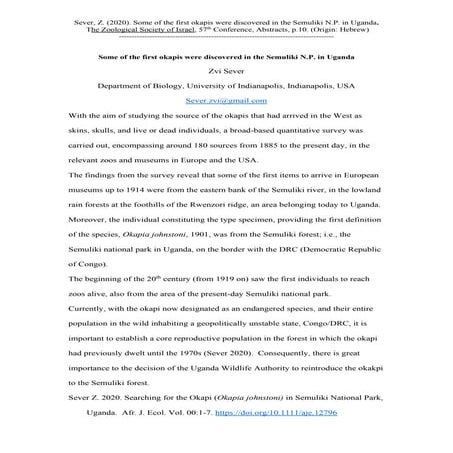 Sever-Some of the first Okapis origin-2020.pdf