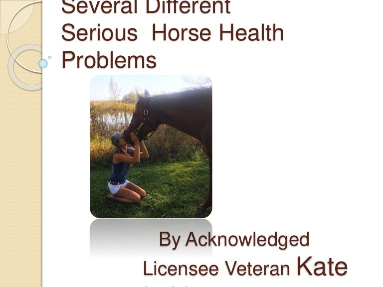 Kate Levasseur Several Different Serious Horse Health Problems