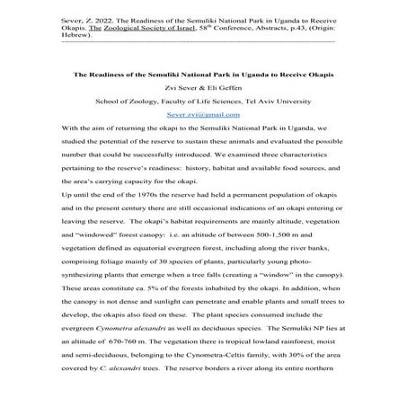 Sever&amp;geffen okapi abstractmarch2022