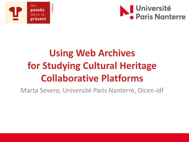 Using Web Archives for Studying Cultural Heritage Collaborative Platforms