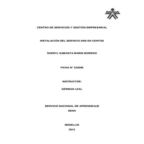 Sevidor dns en centos