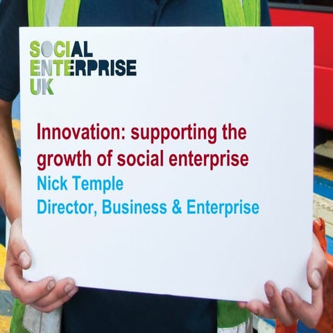 Innovation and Social Enterprise
