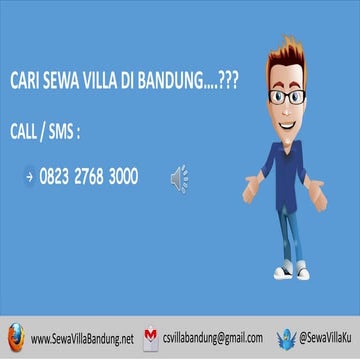 Sewa villa di bandung, sewa villa di lembang, sewa villa di dago pakar bandung