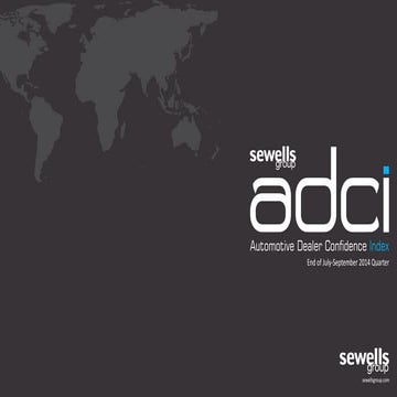 SEWELLS GROUP ADCI REPORT- END OF JUL-SEP 2014 QUARTER (INDIA)